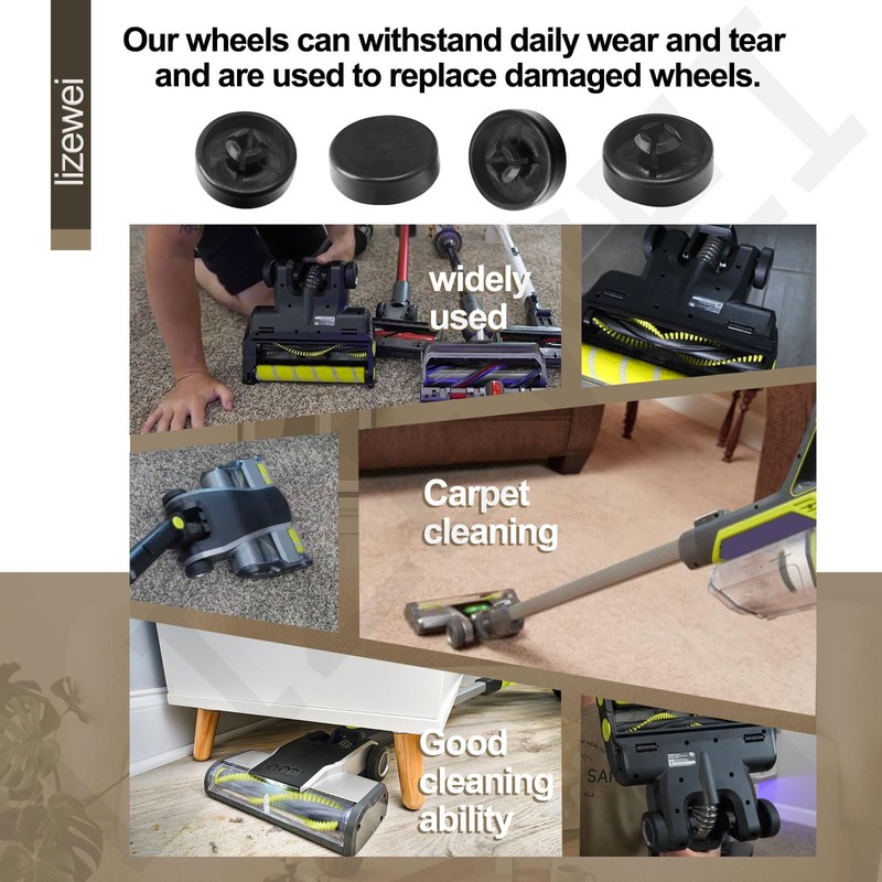 LIZEWEI 2 Pack Upgraded Replacement Wheel Compatible with Ryobi Cordless