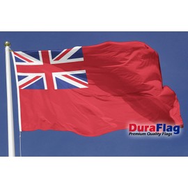 Duraflag Civil Ensign/Red Ensign Premium Quality Flag with Rope & Toggle, 150gsm Knitted Polyester Boat Flags