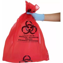 Nali 100 Pz Bolsas Residuos Peligrosos Rpbi 55x60 Cm *facturamos*