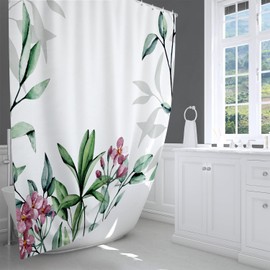 LIVETTY Shower Curtain 180x180cm Bathroom curtain For Women & Men With 12 Hooks Washable Quick-Drying Curtains
