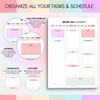 Work Day Planner Notepad | Daily Organizer to Structure Your