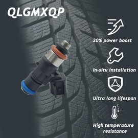 Fuel Injectors 0280158091 Compatible with Ford Fusion Flex Taurus Taurus X Edge 2007-2012 Lincoln MKZ MKX MKT MKS 2007-2012 Mazda CX-9 2008-2015 Set of 6