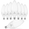 hansang LED E12 Chandelier Light Bulbs, Type B Light Bulbs