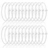Soaoo 24 Pcs Christian Bracelets Cross Silicone Bracelet White Braided