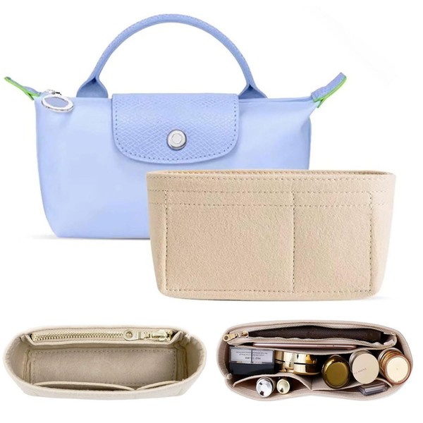 TKINRIC Bag Organiser Insert Compatible with Longchamp Le pliage Tote