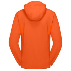 Little Donkey Andy Mens Sun Protection Breathable Jacket UPF 50+, Lightweight Summer Shirts Quick-Dry Packable for Running Hiking (Red Orange 2XL)