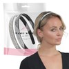 BasicSense 2PCS Diamante Alice Headband Sparkle Shiny Rhinestone Clear &