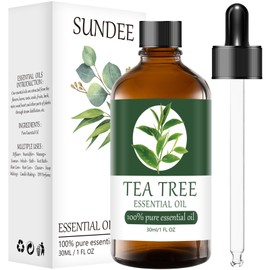 Organic Tea Essential Oils Aromatherapy 1 Fl Oz 100% Pure Natural Relaxation and Wellness Gift Set Oils for Diffusers Humidifiers, Delicate Grade with Glass Dropper for Air Freshening (30ml)