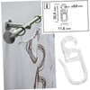 150 pcs Transparent Curtain Hooks, Plastic Hooks, Curtain Hooks, Shower