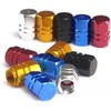 Tapon Pivote Valvula Cubre Llanta Aluminio Auto Moto 4 pieza