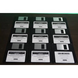 16Samples Korg EXB Complete Collection DIsk Set - PRELOAD Data Floppy Disk - 9 Disk Set
