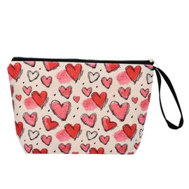 Valentines Day Gifts for Girlfriend Makeup Bags Anniversary Birthday Gifts for GF Wife Friends Zipper Makeup Pouch for Purses Cosmtic Bag for Travel
