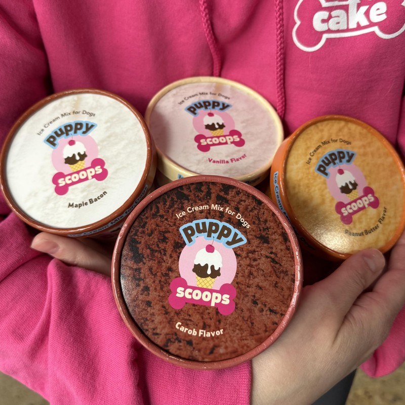 Puppy Scoops Dog Ice Cream Mix Variety Pack, 4 Flavors,