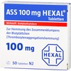 ASS 100 mg HEXAL Tabletten, 50 pcs. Tablets