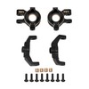 DJX Black Brass Steering Blocks Knuckle w/C-Hub 14g Counterweight for