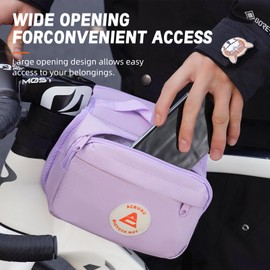 ACRUNU 2.9 L Bicycle Frame Bag Bicycle Bag Frame Storage Bag Top Tube Bag 4 Colours Road Bike MTB for Women, purple, Bicycle bag frame