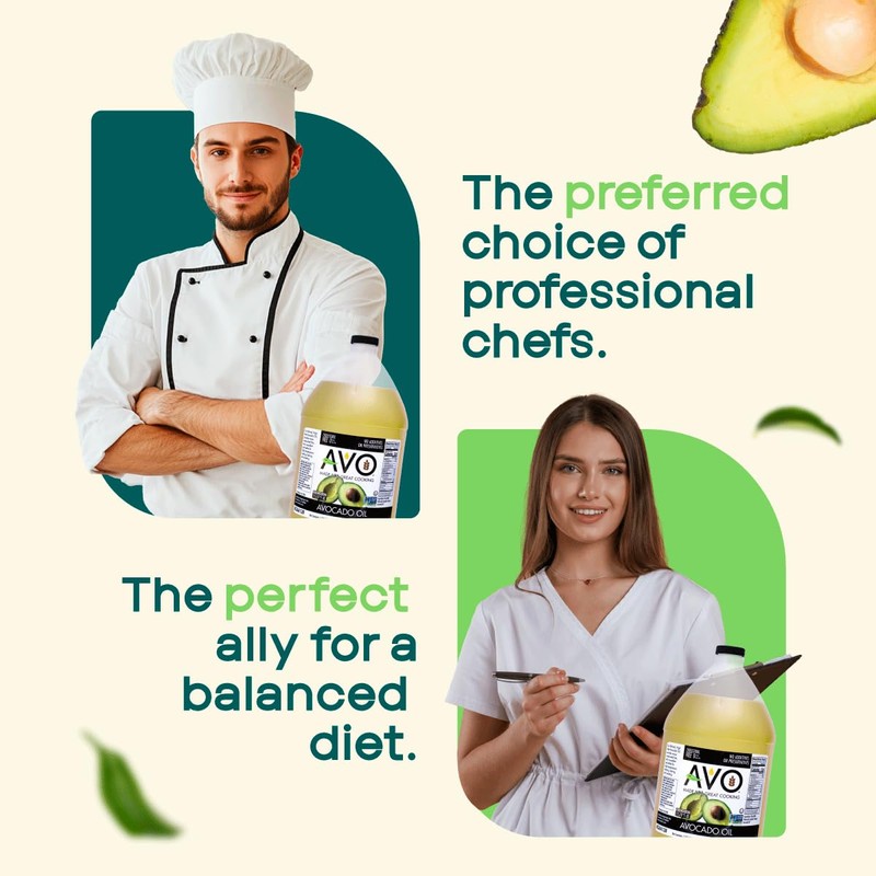 AVO NON GMO 100% Avocado Oil, 1 Gallon 128 Fl-oz,