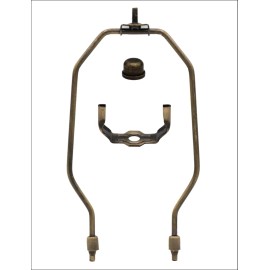Creative Hobbies Antique Brass Make-A-Lamp Kit With All Parts & Instructions for DIY Lamp Repair