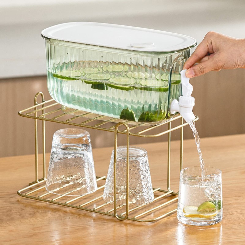 Large Capacity Thickened Beverage Drink Dispenser Cold Kettle with Faucet