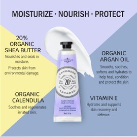 La Chatelaine Hand Cream Gift Set for Women, Mom, Sister, Travel Size, Natural Hand Cream Made in France with 20% Organic Shea Butter (Citrus Fizz, White Grapefruit, & Lavender) 3 x 1 fl. oz