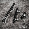 Alzassbg 10 Pack Matt Black and Silver Cabinet Pulls, 3