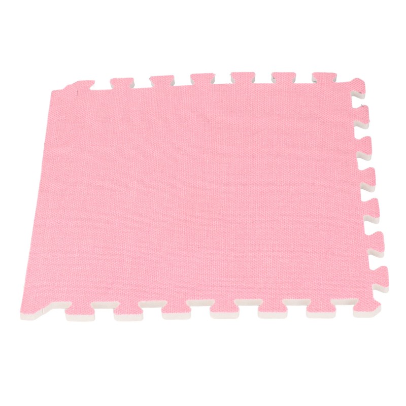 Cotton Linen Interlocking Mat Thicken Soundproofing Cuttable Patchwork Puzzle Foam