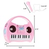 Kids Karaoke Machine with Microphone, Includes Musical Keyboard & Lights
