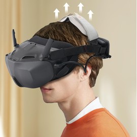 Honbobo Goggles N3 Headband for DJI Neo, DJI Avata 2, Head Strap Accessories for DJI Goggles N3, Decompression/Breathable/Comfortable, gray