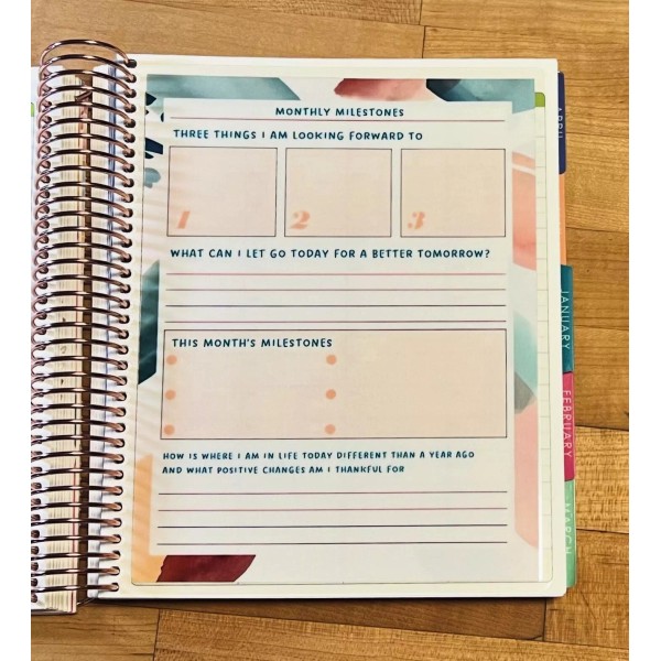 Handmade Monthly Milestones Two Sided Dashboard 4 use w Erin