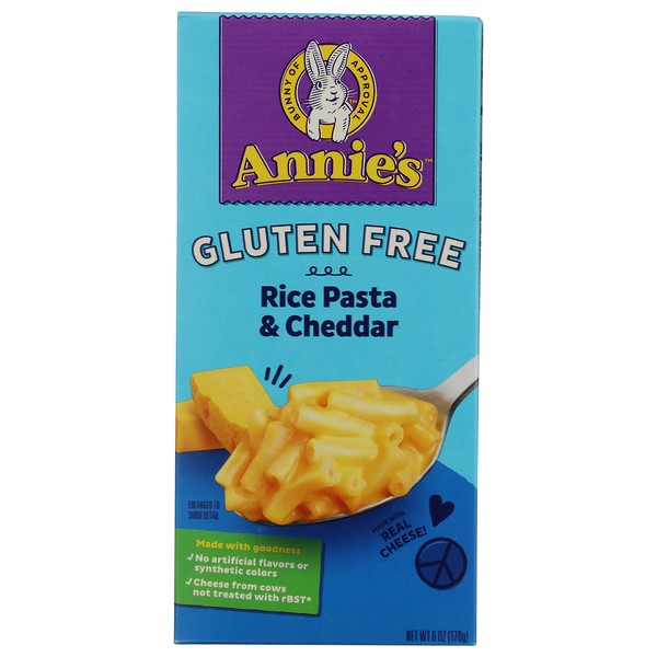 Annie's Homegrown Gluten Free Rice Pasta and Cheddar -- 6