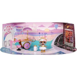 L.O.L. Surprise! LOL Surprise Furniture Sweet Boardwalk with Sugar Doll and 10+ Surprises, Doll Candy Cart Furniture Set, Accessories
