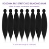 ROSDINA Pre-stretched Braiding Hair - 12 Inch 8 Packs Natural