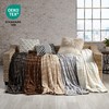Cathay Home Luxe Faux Fur Mink Ultra-Soft Embossed Bedding Blanket
