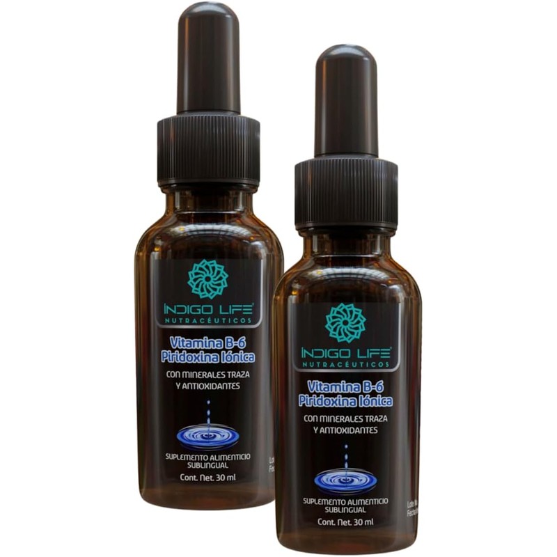 Vitamina B6 Sublingual Doble Pack INDIGO LIFE NUTRACEUTICOS - Soporte
