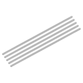 uxcell 15Pcs M5 x 250mm Fully Threaded Rod 304 Stainless Steel Right Hand Threads Bar Studs for Anchors Bolts, Clamps, Hangers and U-Bolts, 0.8 Thread Pitch