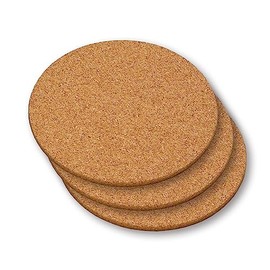 KESPER / 62759 / Set of 3 Pot Coasters 26 cm Cork / Pot