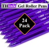 THINK2MASTER [24 Pens - Purple Ink] Think2 0.7mm CGI Retractable