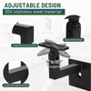 3TO 5 Pack SS304 Adjustable L-Shape Heavy Duty Wall Square