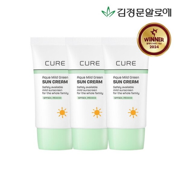 Kim Jung-moon Aloe Cure Mild Green Sunscreen (No-Bacteria Sunscreen) 40ml