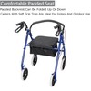 TOEIGEYNR Best Walkers for Seniors,Heavy Duty Steel Rollator Walker,Rollator Walker