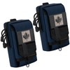 bvya 2 Pack Tactical EDC Phone Pouches, Multi-Purpose Utility Tool