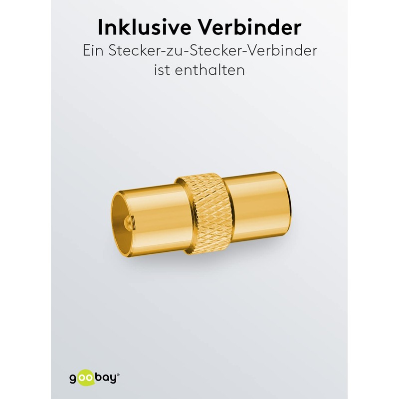 Goobay TV Antennenkabel St/Bu SW 10m