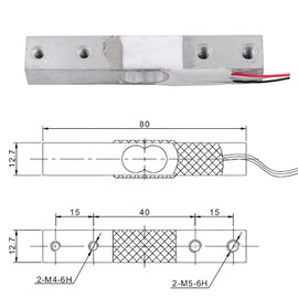 Geekstory 20 kg Digital Load Cell Weight Sensor + HX711 AD Weighing Sensor Module High Precision for Arduino DIY Electronic Portable Kitchen Scale (2 Sets)