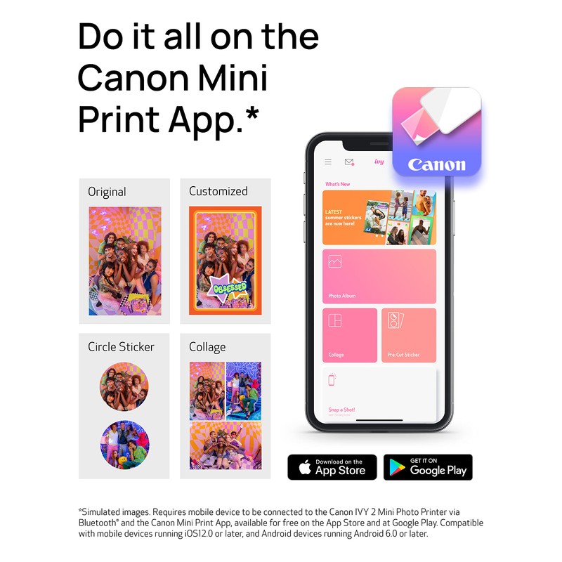 Canon IVY ZINK 2" x 3" Photo Sticker Paper 100