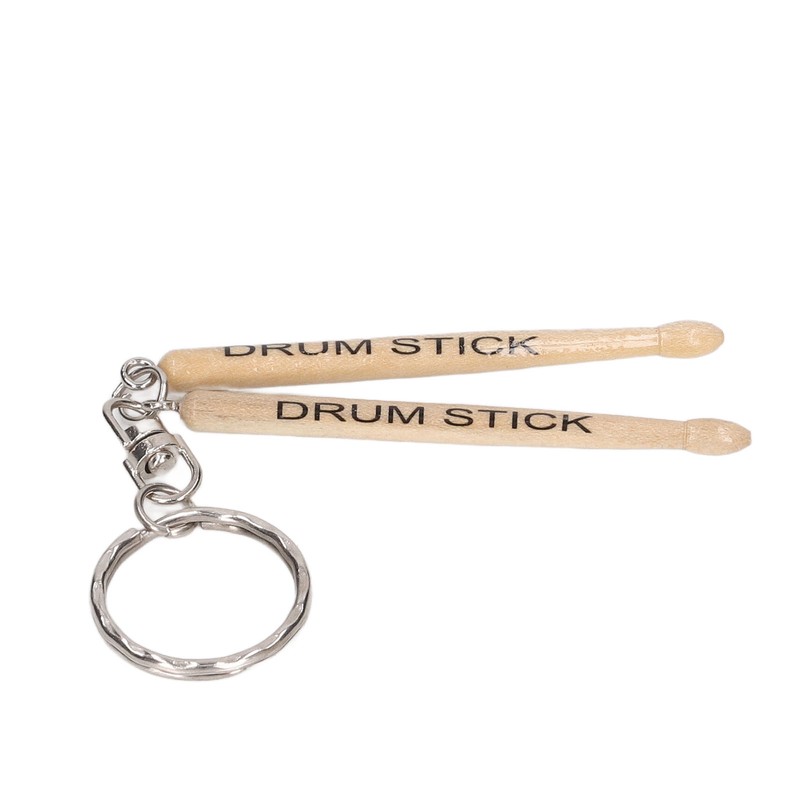 Mini Drum Sticks Keychain Wooden Decoration Accessory Percussion 2 Drumstick