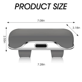 Sun Glasses Holder for Car Sun Visor Universal Sun Visor Glasses Clip Flocking Lining Car Visor Sunglasses Organizer Box with Ticket Card Clip (Grey)