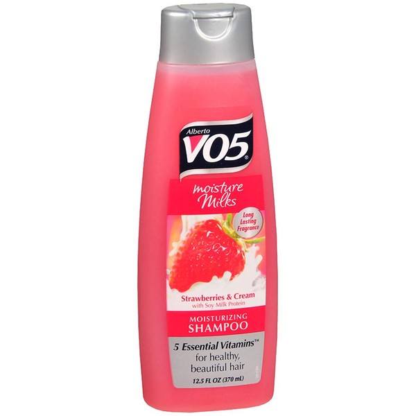 Moisture Milks Shampoo, 12.5 Oz, Strawberries by Vo5 (Pack of