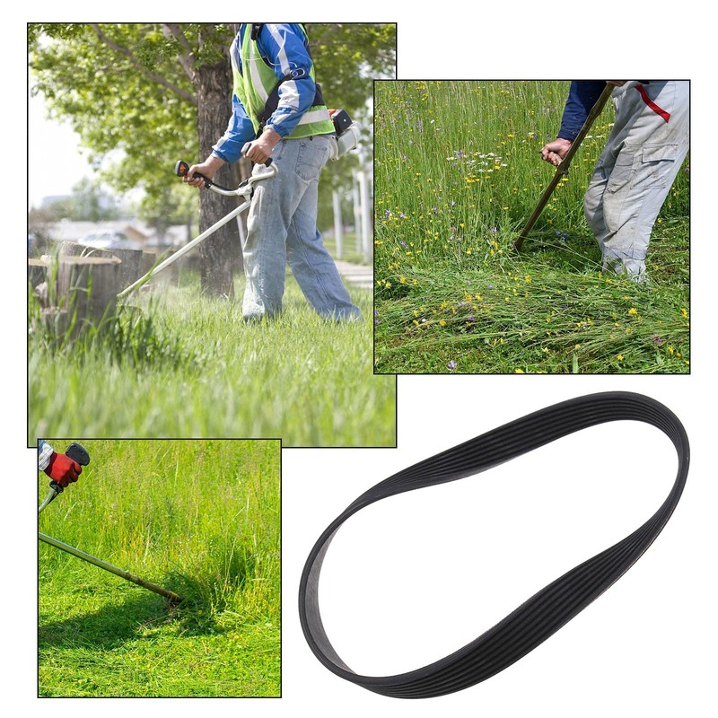 7PJ490mm Lawn Mower Drive 16mm Width Rubber Synchronous Closed Loop