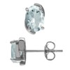 Silvershake 7x5mm Oval Shape Gemstone 925 Sterling Silver Stud Post