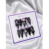 Dark Kuromi handmade nail tips - stiletto / 다크 쿠로미